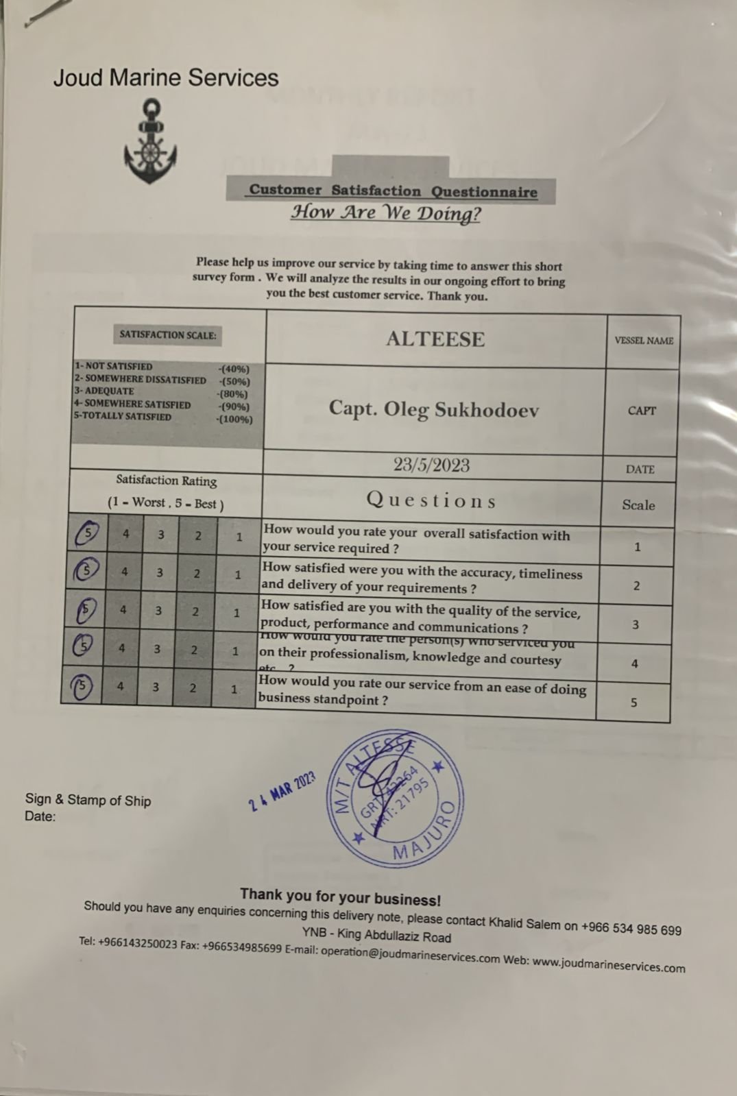 Certificate 5